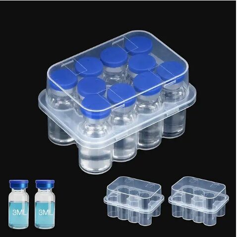 Vial storage organizer case with vial trays