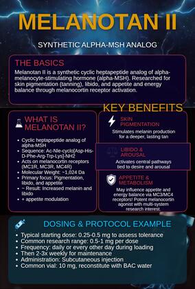 Melanotan II infographic